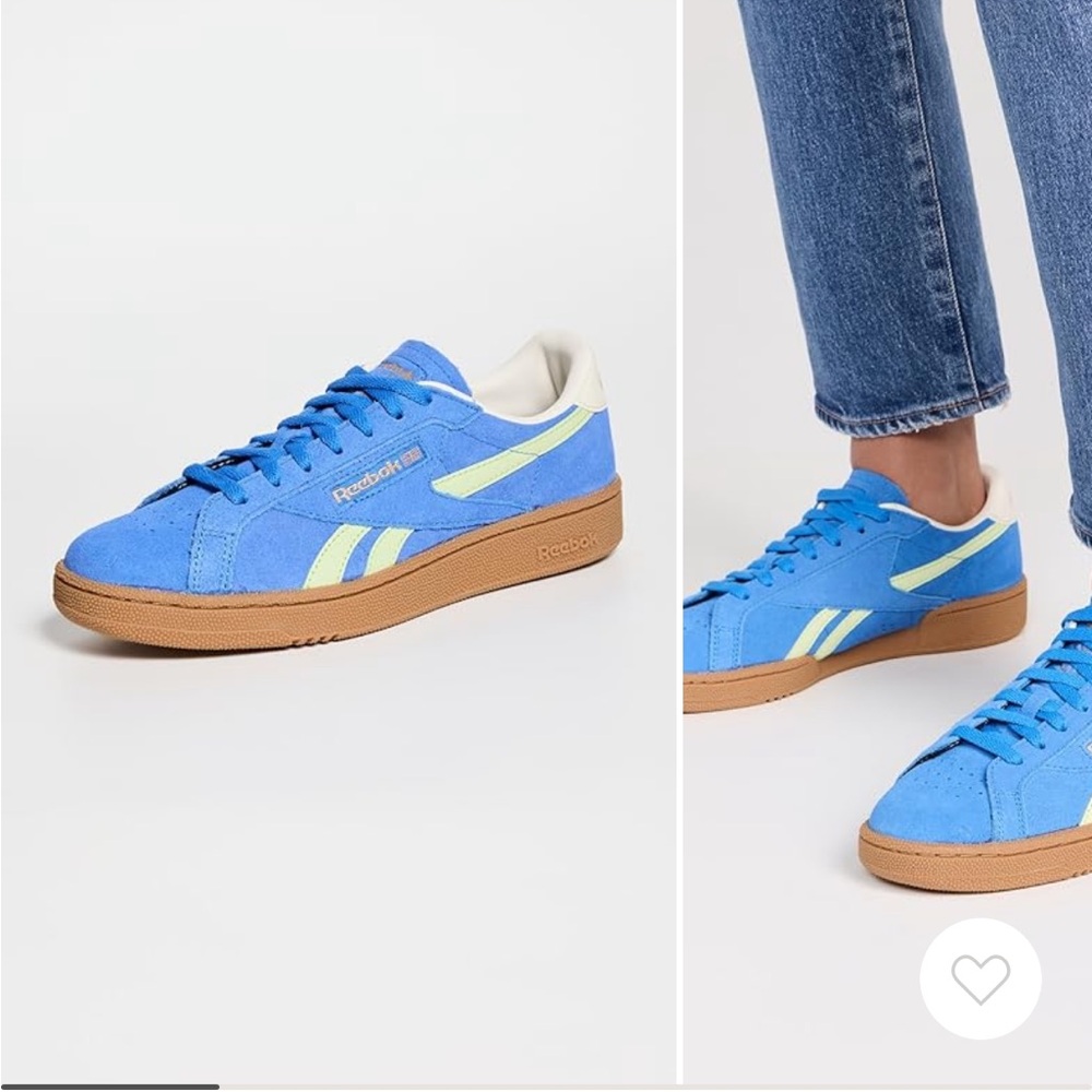 In Excellent Condition: Women’s Reebok Blue Sneakers, 10